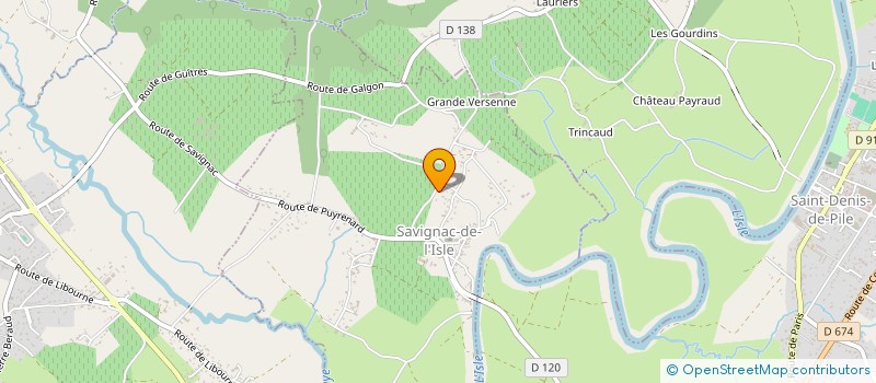 localisation de l'entreprise MONSIEUR MICHAEL GDANSKI  SAVIGNAC-DE-L'ISLE