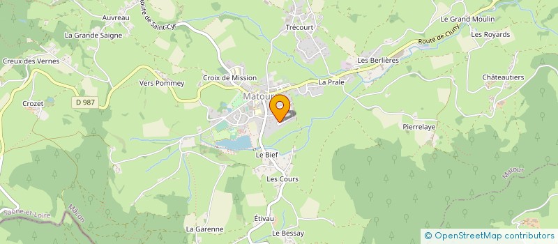 localisation de l'entreprise MONSIEUR MICHAEL GEORGES CHAUVET  MATOUR