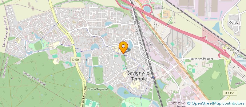 localisation de l'entreprise MONSIEUR MICHAEL GEROMINI  SAVIGNY-LE-TEMPLE