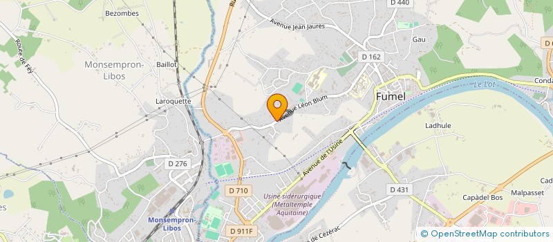 localisation de l'entreprise MONSIEUR MICHAEL GIL GIMENEZ  FUMEL