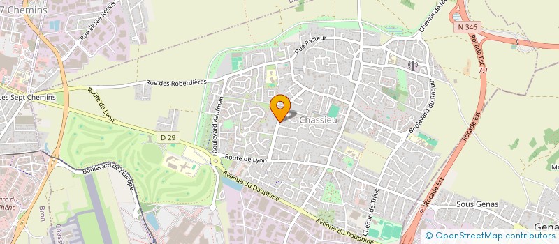 localisation de l'entreprise MONSIEUR MICHAEL GONGUET  CHASSIEU