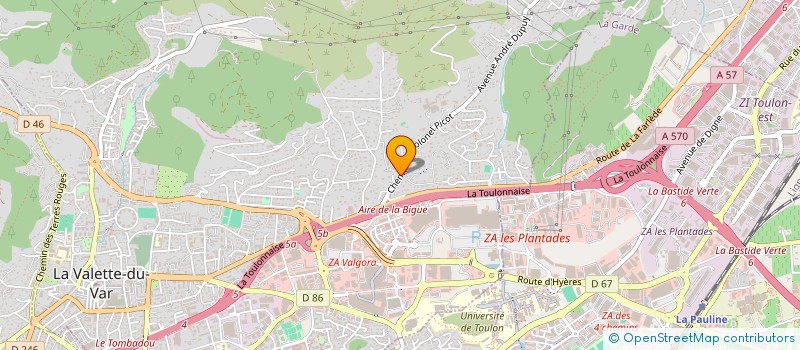 localisation de l'entreprise MONSIEUR MICHAEL GORNEAU  LA VALETTE-DU-VAR