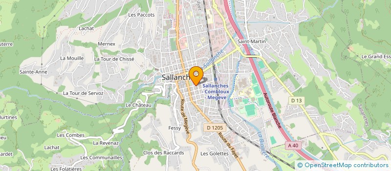 localisation de l'entreprise MONSIEUR MICHAEL GOUFIER  SALLANCHES