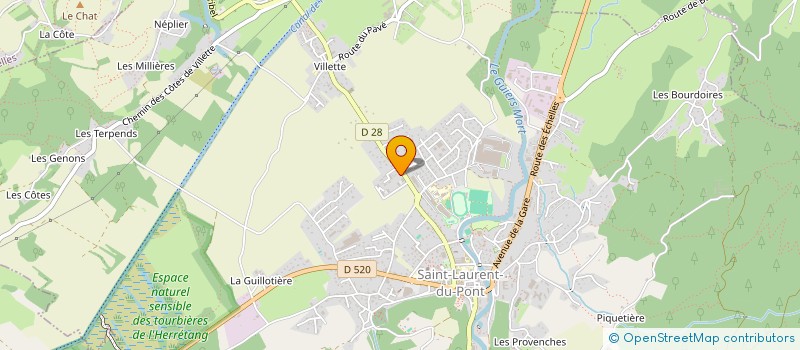 localisation de l'entreprise MONSIEUR MICHAEL GOURBIER  SAINT-LAURENT-DU-PONT