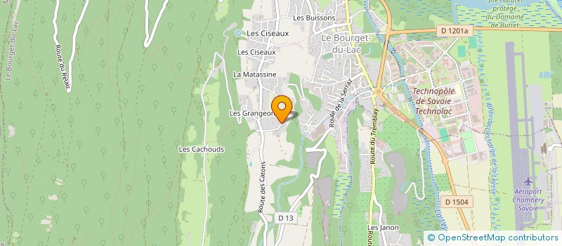 localisation de l'entreprise MONSIEUR MICHAEL GRANGER  LE BOURGET-DU-LAC