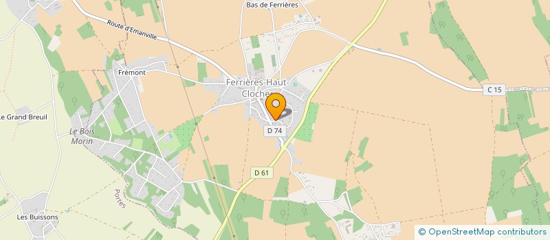 localisation de l'entreprise MONSIEUR MICHAEL GRASLIN  FERRIERES-HAUT-CLOCHER