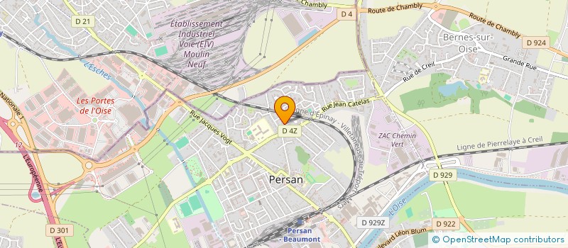 localisation de l'entreprise MONSIEUR MICHAEL GRAVINESE  PERSAN