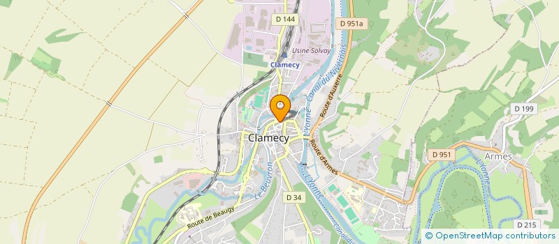 localisation de l'entreprise MONSIEUR MICHAEL GRIVEAU  CLAMECY