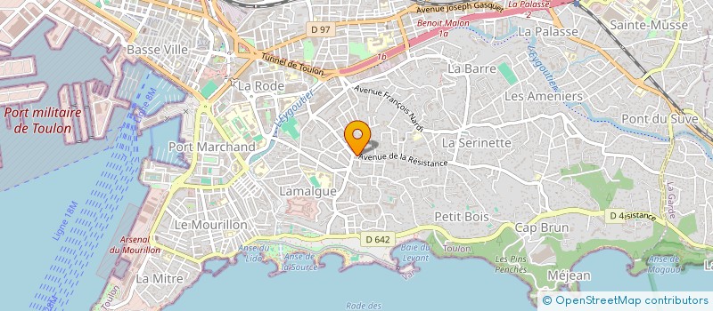 localisation de l'entreprise MONSIEUR MICHAEL GUARESI  TOULON