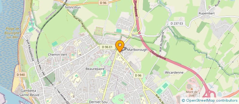 localisation de l'entreprise MONSIEUR MICHAEL GUEUDRE  SAINT-MARTIN-BOULOGNE