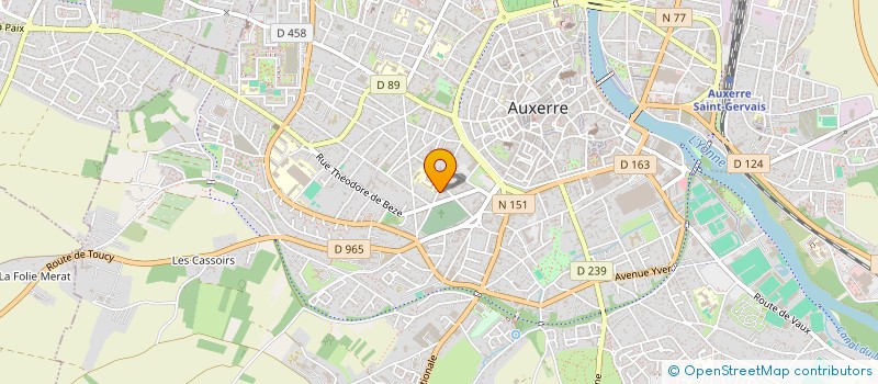 localisation de l'entreprise MONSIEUR MICHAEL GUIBERT  AUXERRE