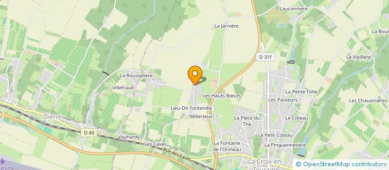 localisation de l'entreprise MONSIEUR MICHAEL GUILLON  LA CROIX-EN-TOURAINE