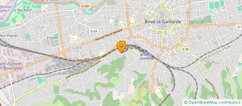 localisation de l'entreprise MONSIEUR MICHAEL GUILLOUT  BRIVE-LA-GAILLARDE