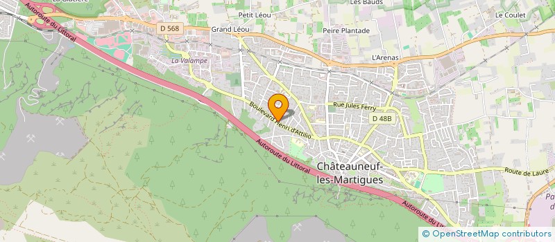 localisation de l'entreprise MONSIEUR MICHAEL HANULA  CHATEAUNEUF-LES-MARTIGUES