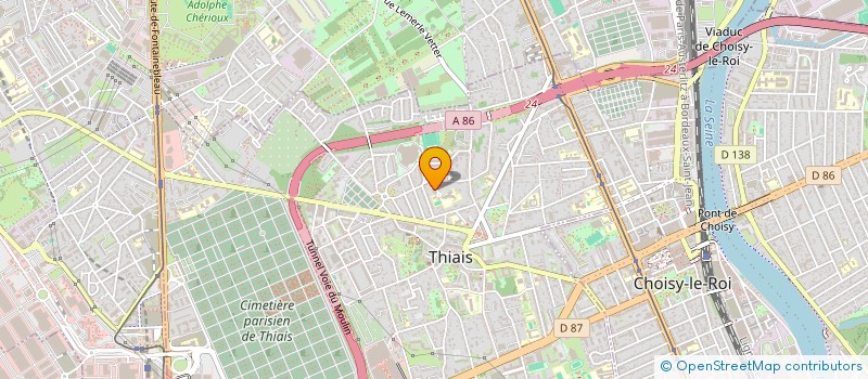 localisation de l'entreprise MONSIEUR MICHAEL HENRY  THIAIS