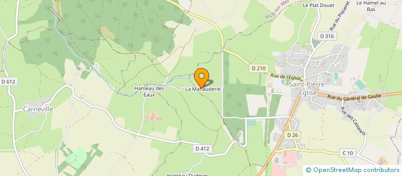 localisation de l'entreprise MONSIEUR MICHAEL HIND  SAINT-PIERRE-EGLISE