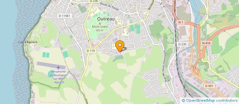 localisation de l'entreprise MONSIEUR MICHAEL HOCQ  OUTREAU