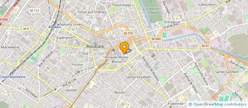 localisation de l'entreprise MONSIEUR MICHAEL HOISNE  ROUBAIX