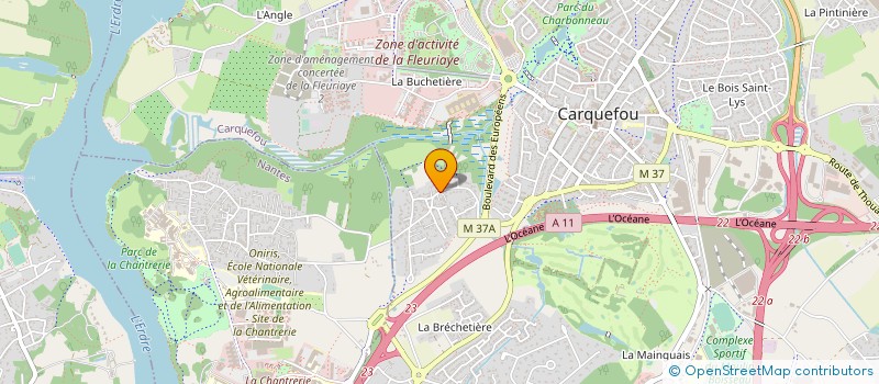 localisation de l'entreprise MONSIEUR MICHAEL HUBERT  CARQUEFOU