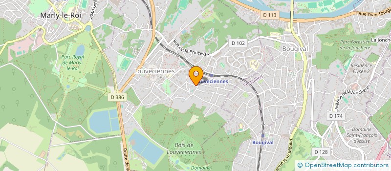 localisation de l'entreprise MONSIEUR MICHAEL HUOT  LOUVECIENNES