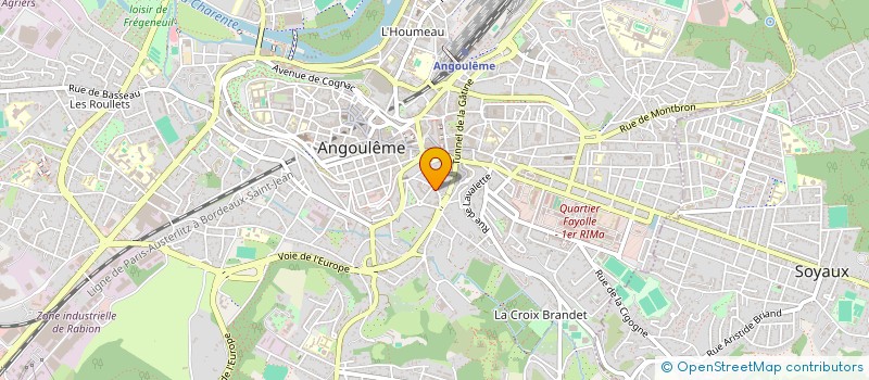 localisation de l'entreprise MONSIEUR MICHAEL HYAMS à ANGOULEME