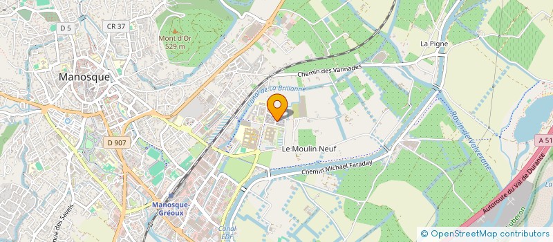 localisation de l'entreprise MONSIEUR MICHAEL INDRACT à MANOSQUE