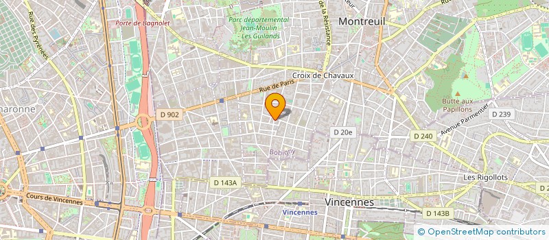 localisation de l'entreprise MONSIEUR MICHAEL INGLETON  MONTREUIL