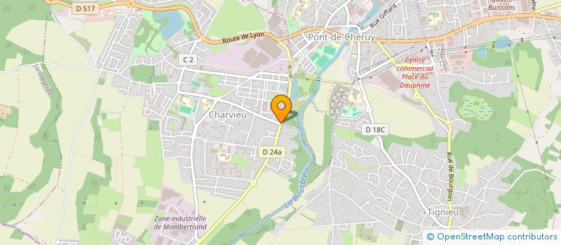 localisation de l'entreprise MONSIEUR MICHAEL ITRI  CHARVIEU-CHAVAGNEUX