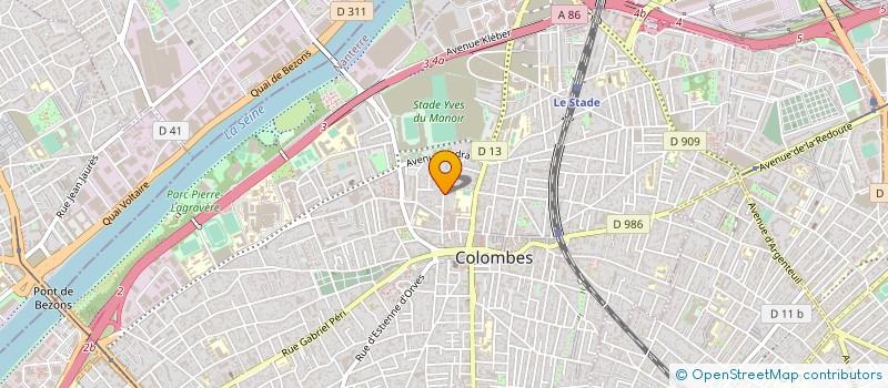 localisation de l'entreprise MONSIEUR MICHAEL JACCAZ à COLOMBES