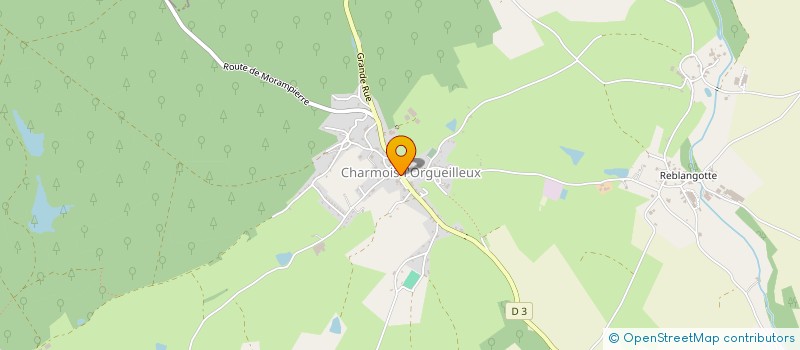 localisation de l'entreprise MONSIEUR MICHAEL JACOPIN  CHARMOIS-L'ORGUEILLEUX