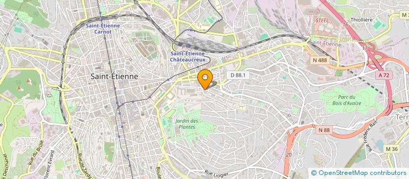 localisation de l'entreprise MONSIEUR MICHAEL JACQUIN  SAINT-ETIENNE