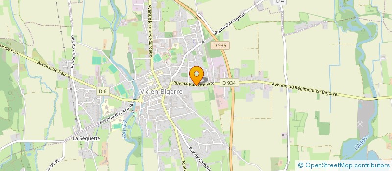 localisation de l'entreprise MONSIEUR MICHAEL JONES  VIC-EN-BIGORRE