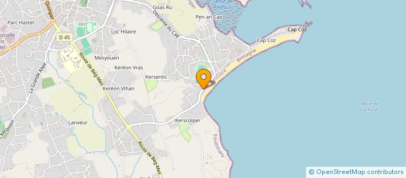 localisation de l'entreprise MONSIEUR MICHAEL JOUANNIC à FOUESNANT