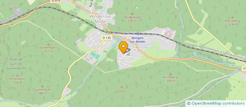 localisation de l'entreprise MONSIEUR MICHAEL JUNG  WINGEN-SUR-MODER