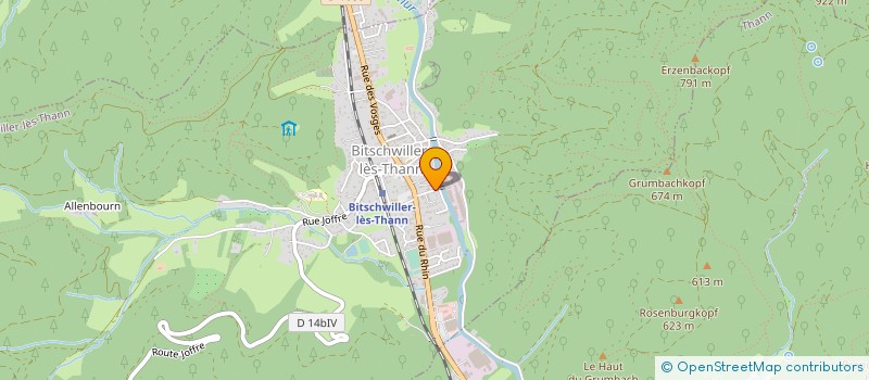 localisation de l'entreprise MONSIEUR MICHAEL KAISER  BITSCHWILLER-LES-THANN