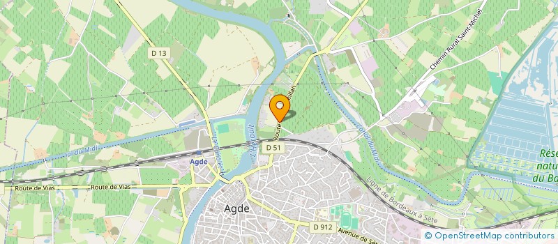 localisation de l'entreprise MONSIEUR MICHAEL KELLER  AGDE