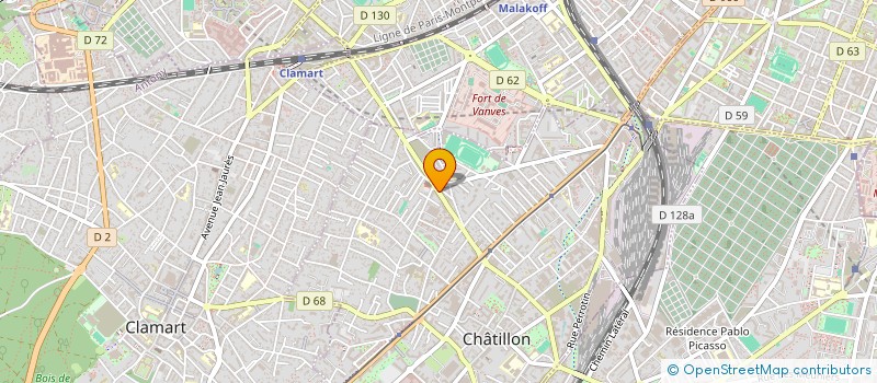 localisation de l'entreprise MONSIEUR MICHAEL KOULENGBOMO OMRAAM  CHATILLON