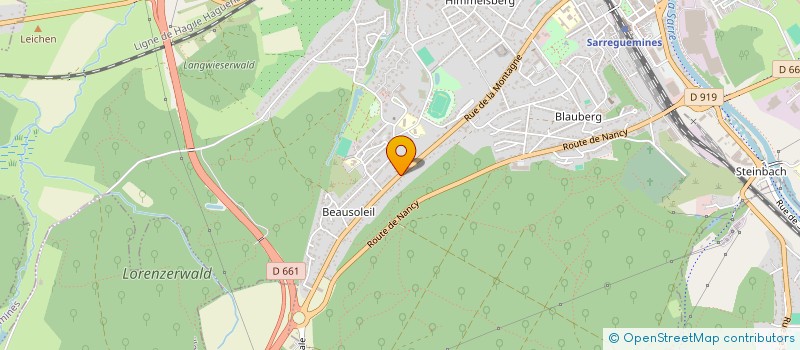 localisation de l'entreprise MONSIEUR MICHAEL KRAHWINKEL LINDENBERG  SARREGUEMINES