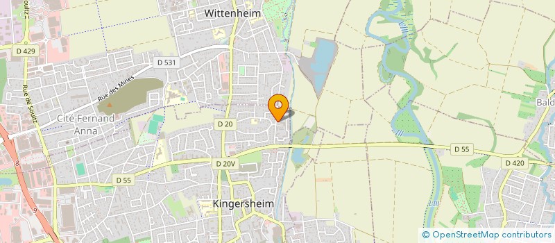 localisation de l'entreprise MONSIEUR MICHAEL KRAUS  KINGERSHEIM