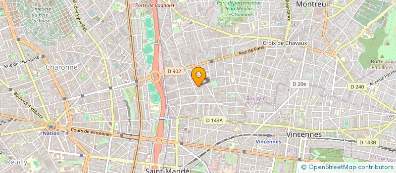localisation de l'entreprise MONSIEUR MICHAEL KRUG à MONTREUIL