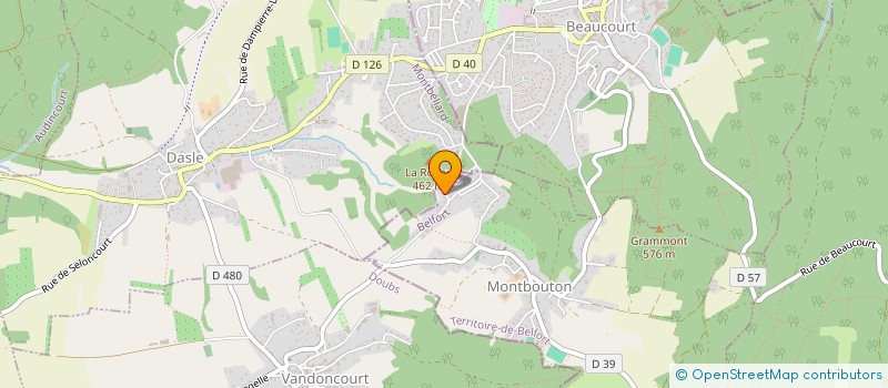 localisation de l'entreprise MONSIEUR MICHAEL LAB à MONTBOUTON
