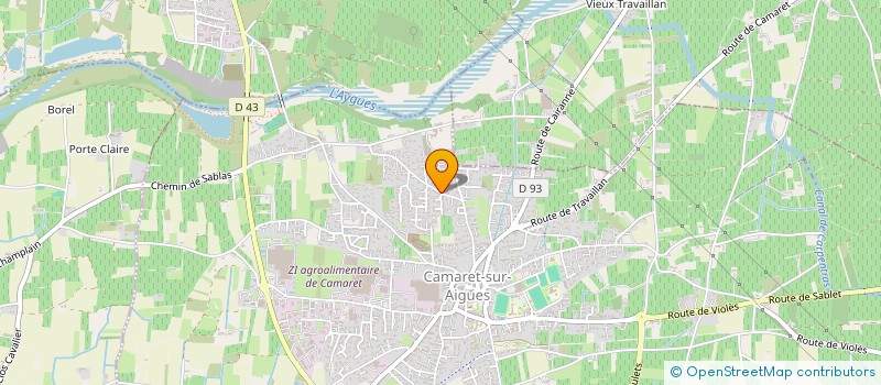 localisation de l'entreprise MONSIEUR MICHAEL LAFRANCA  CAMARET-SUR-AIGUES