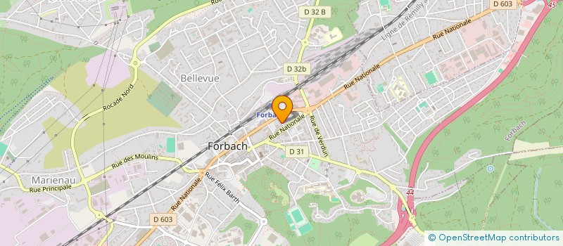 localisation de l'entreprise MONSIEUR MICHAEL LAGARDE  FORBACH