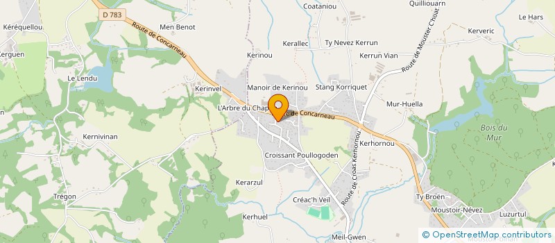 localisation de l'entreprise MONSIEUR MICHAEL LAGARDE  SAINT-EVARZEC