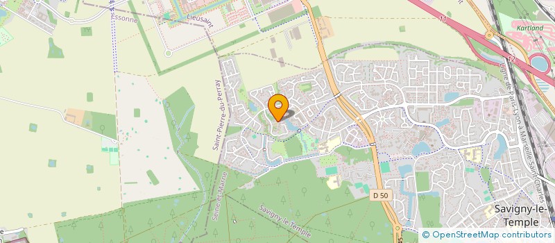 localisation de l'entreprise MONSIEUR MICHAEL LALOUX  SAVIGNY-LE-TEMPLE