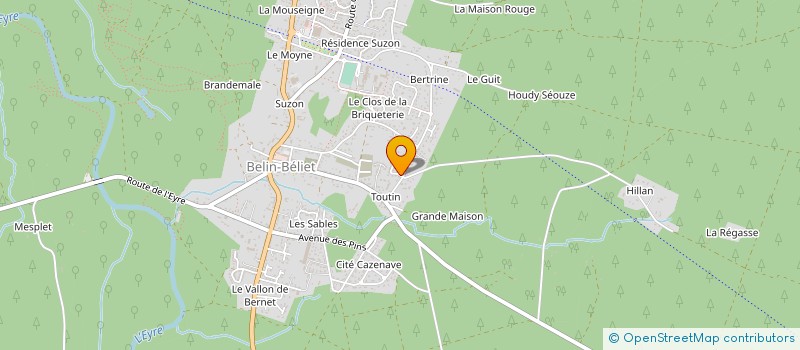 localisation de l'entreprise MONSIEUR MICHAEL LAMEZAGUE  BELIN-BELIET