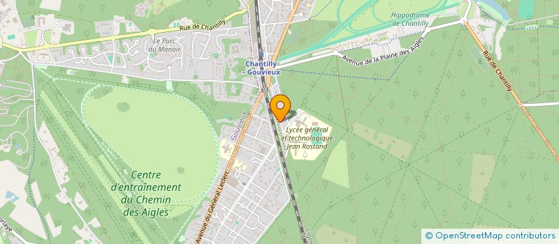 localisation de l'entreprise MONSIEUR MICHAEL LAMINE  CHANTILLY