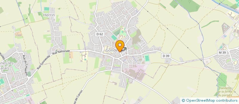localisation de l'entreprise MONSIEUR MICHAEL LANNOY à GONDECOURT