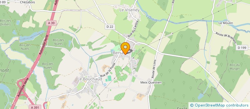 localisation de l'entreprise MONSIEUR MICHAEL LATRUFFE  BERSAILLIN