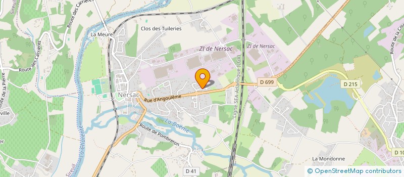 localisation de l'entreprise MONSIEUR MICHAEL LAVAUD  NERSAC